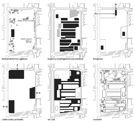 stedebouwkundigplan 160 woningen en enkele winkels, emmen, stedelijk urban | architektenburo groenesteijn architects