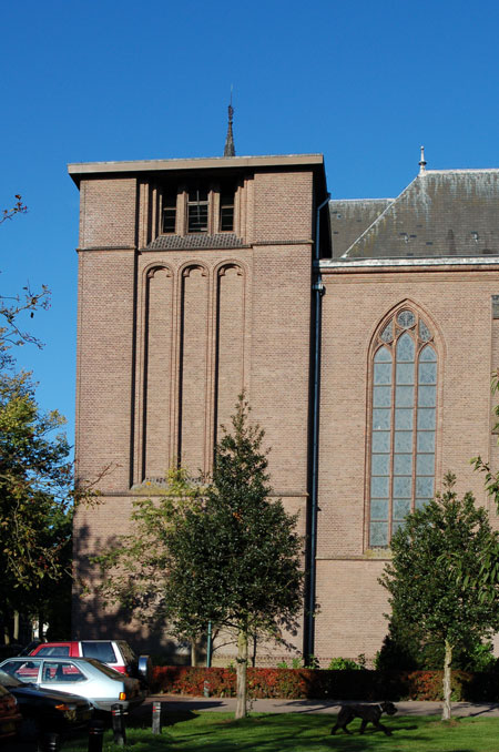 reconstructie verloren ontwerp neogotische kerktoren, baarn, restauratie restoration | architektenburo groenesteijn architects