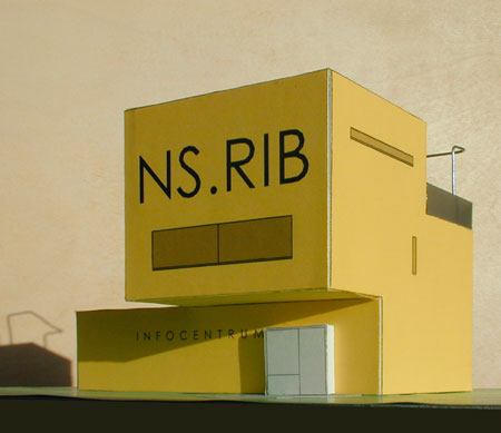 rail info box rotterdam | architektenburo groenesteijn architects NS Railinfrabeheer infocentrum, rotterdam, commercieel commercial | architektenburo groenesteijn architects