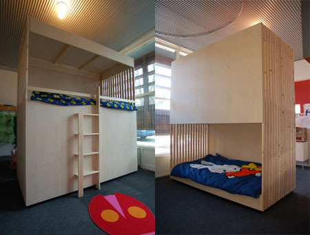 stapelbed kamerscherm bed room divider, overig additional | architektenburo groenesteijn architects