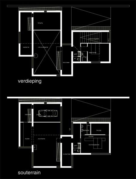 ramp house apeldoorn | architektenburo groenesteijn architects ontwerp concept behoud van aanwezige bomen, apeldoorn, wonen residential | architektenburo groenesteijn architects