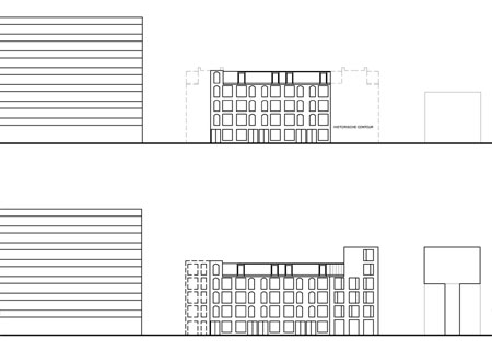 eigentijdse reconstructie gesloopt woningblok 19e eeuw, amsterdam, wonen residential | architektenburo groenesteijn architects