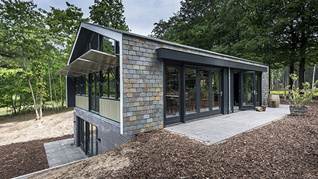 nieuwbouw houten recreatiepaviljoen bink lage vuursche | architektenburo groenesteijn architects